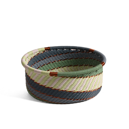 Fair Trade Zulu Telephone Wire Small Bottle Coaster Caddy Basket, Montane