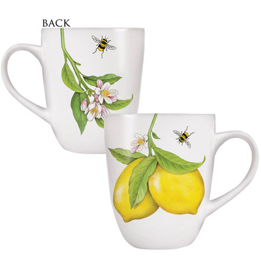 Mary Lake-Thompson Lemons & Bees 16-ounce Stoneware Mug