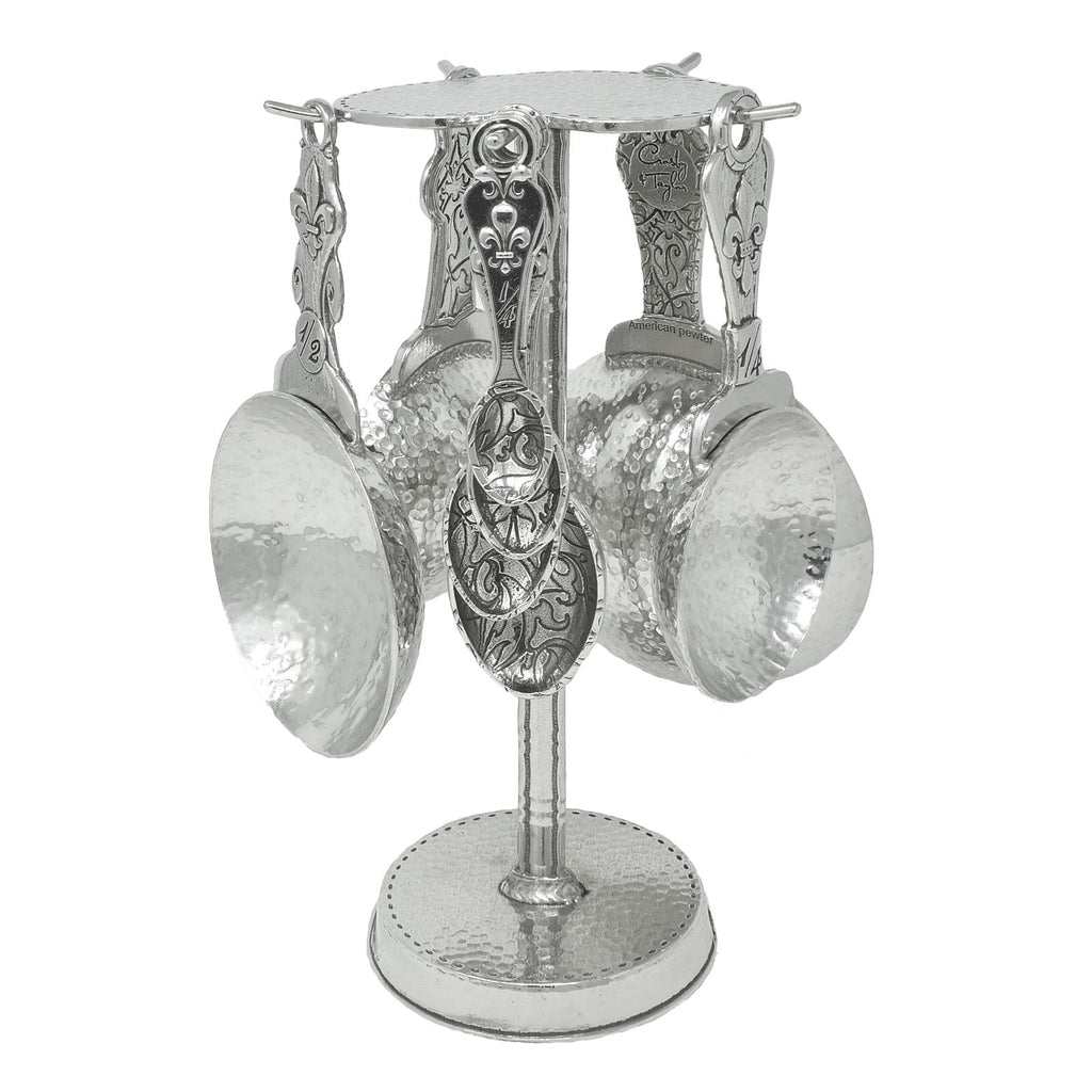 Crosby & Taylor Fleur de Lys Pewter Measuring Cup Set – The