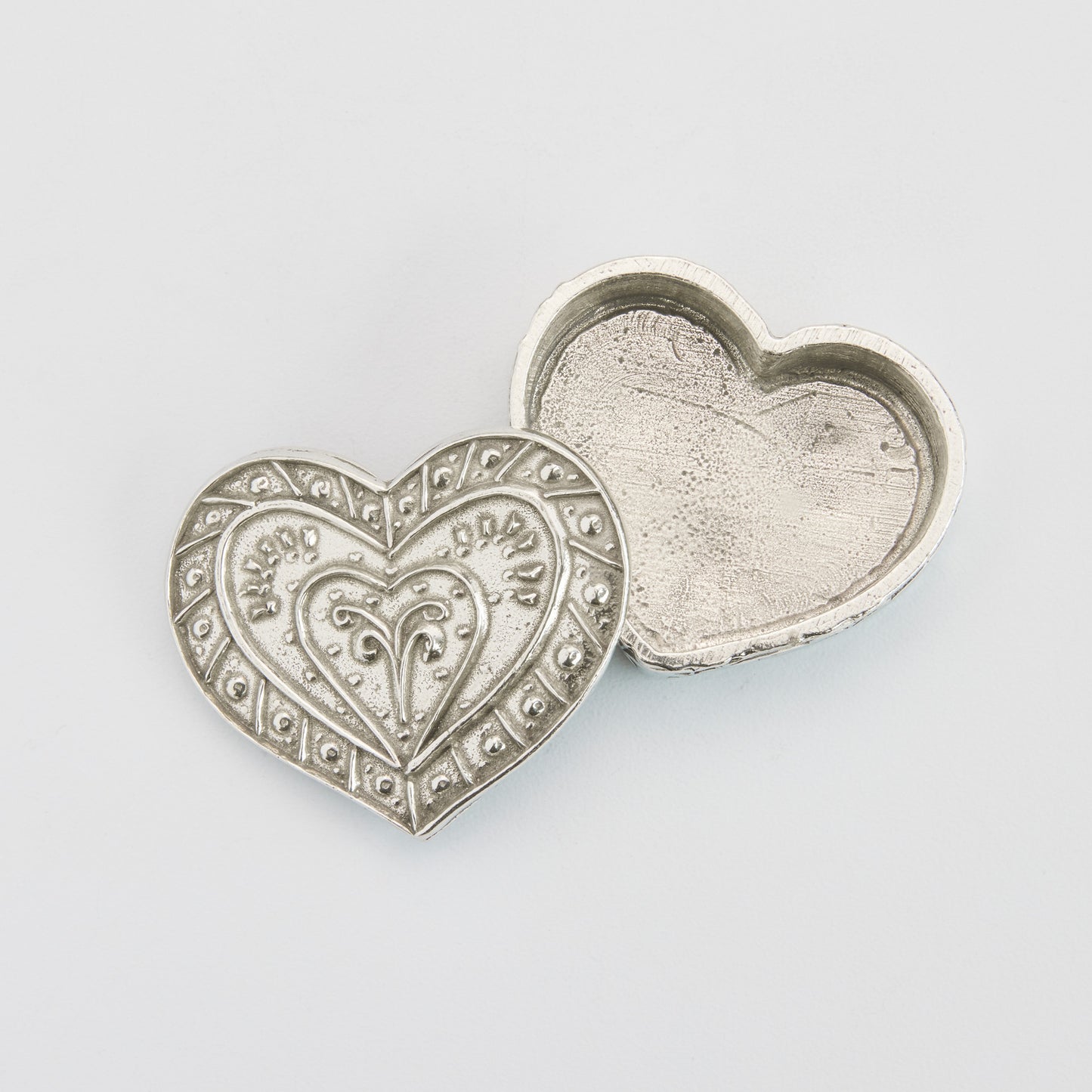 Crosby & Taylor Heart 2-1/4" Small Pewter Keepsake Box, Handmade in the USA