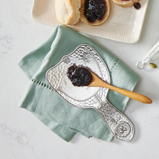 Crosby & Taylor Bird American Handmade Pewter Spoon Rest