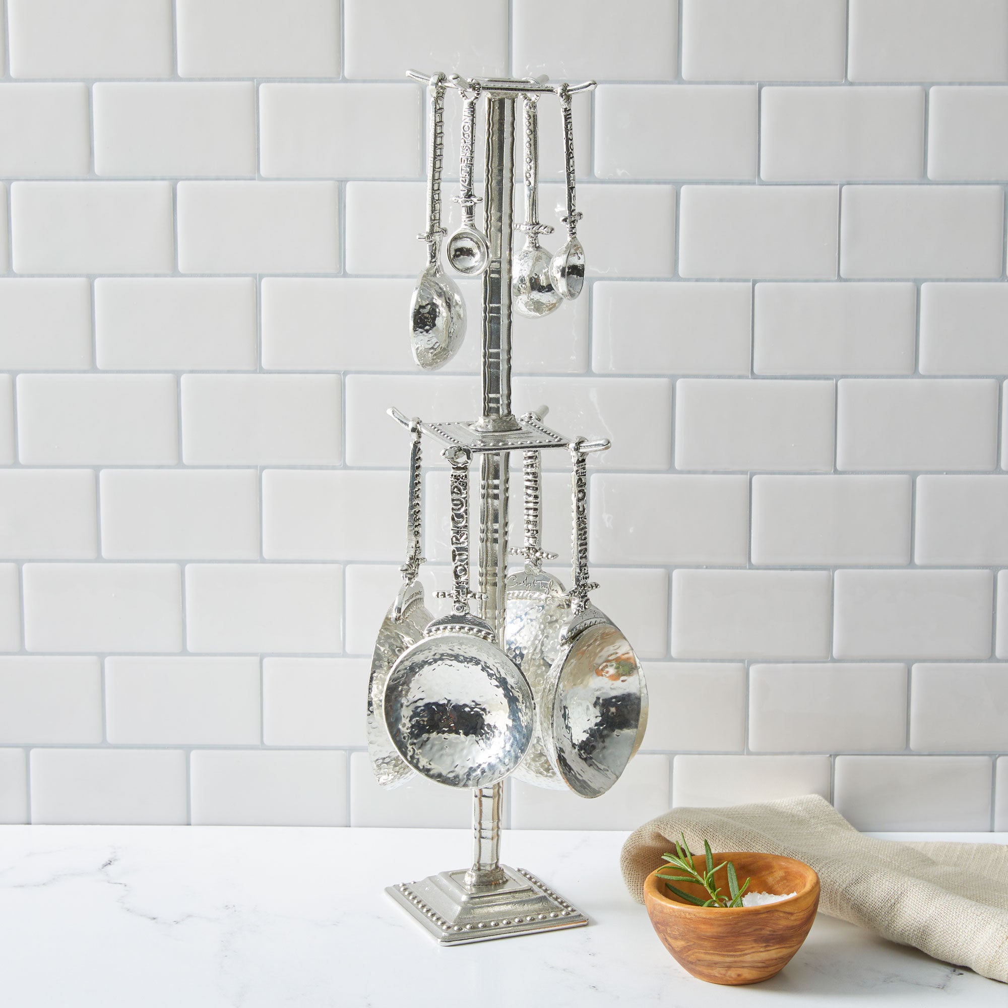 Crosby & Taylor Celtic Artisan Pewter Measuring Cups and Spoons