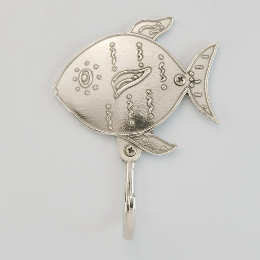 Crosby & Taylor Ocean Fish Wall Hook, American Handmade Pewter