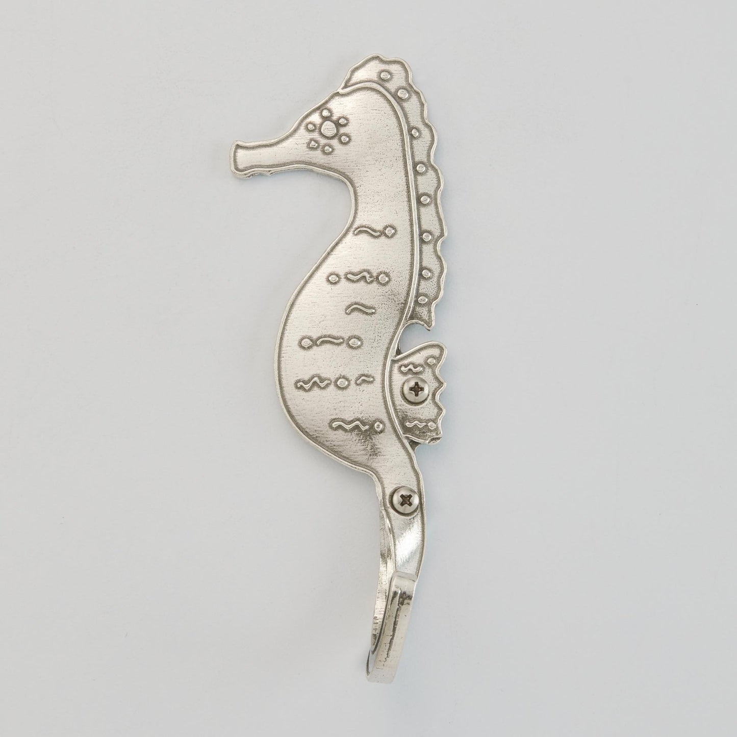Crosby & Taylor Seahorse Wall Hook, American Handmade Pewter