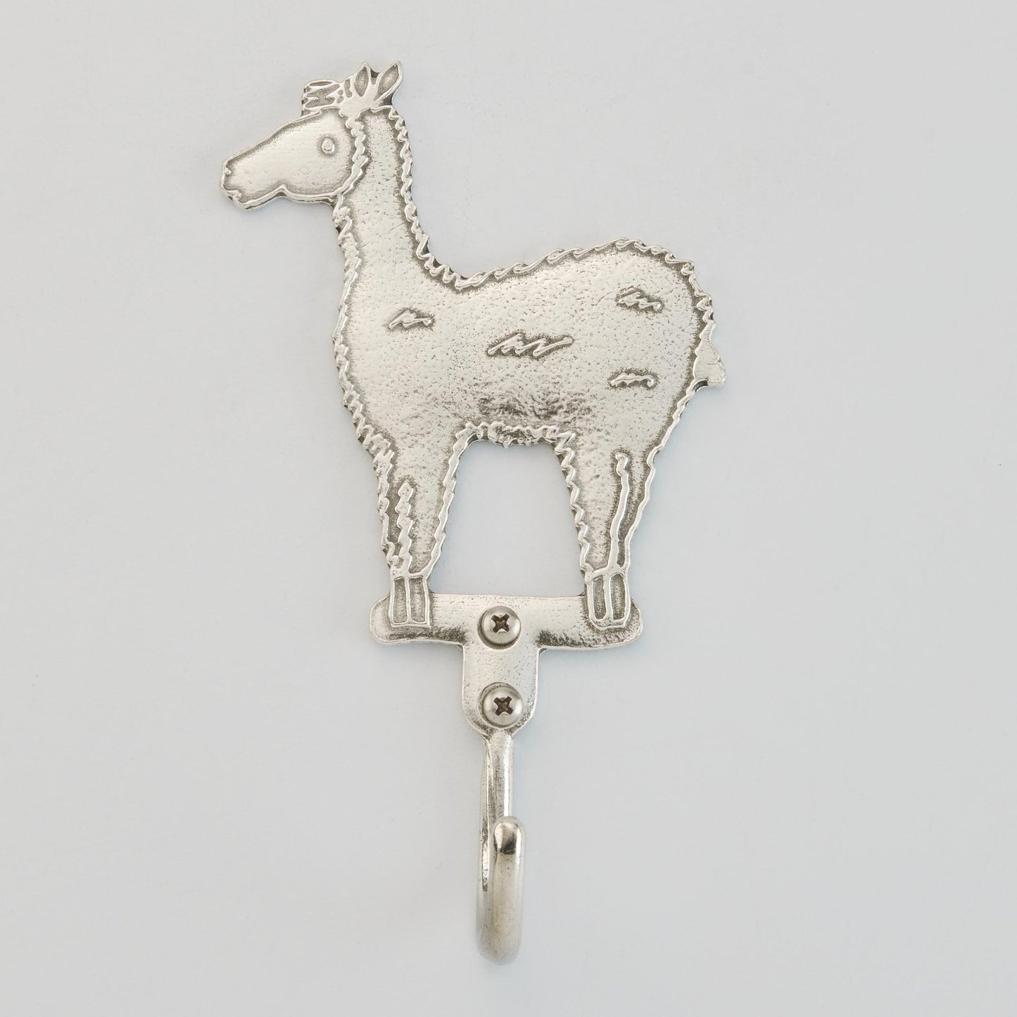 Crosby & Taylor Llama Wall Hook, American Handmade Pewter