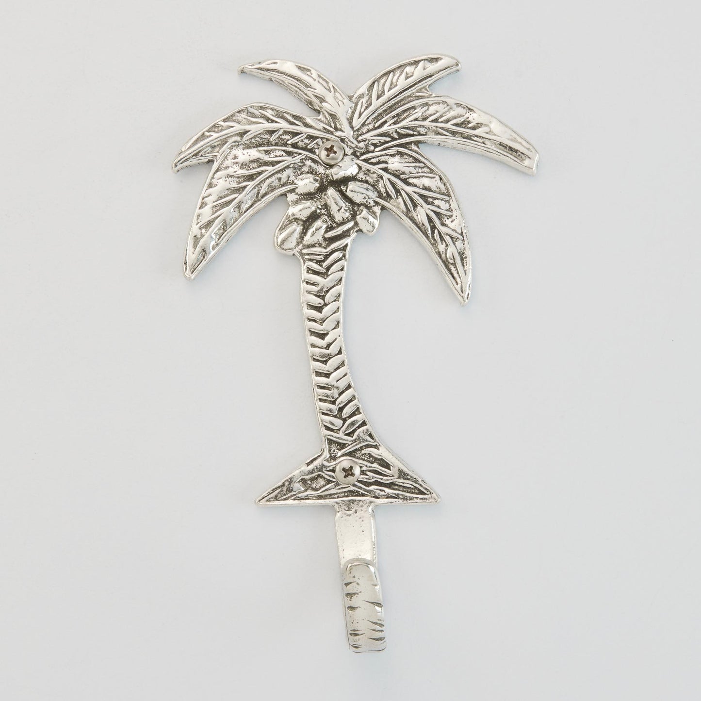 Crosby & Taylor Palm Tree Wall Hook, American Handmade Pewter