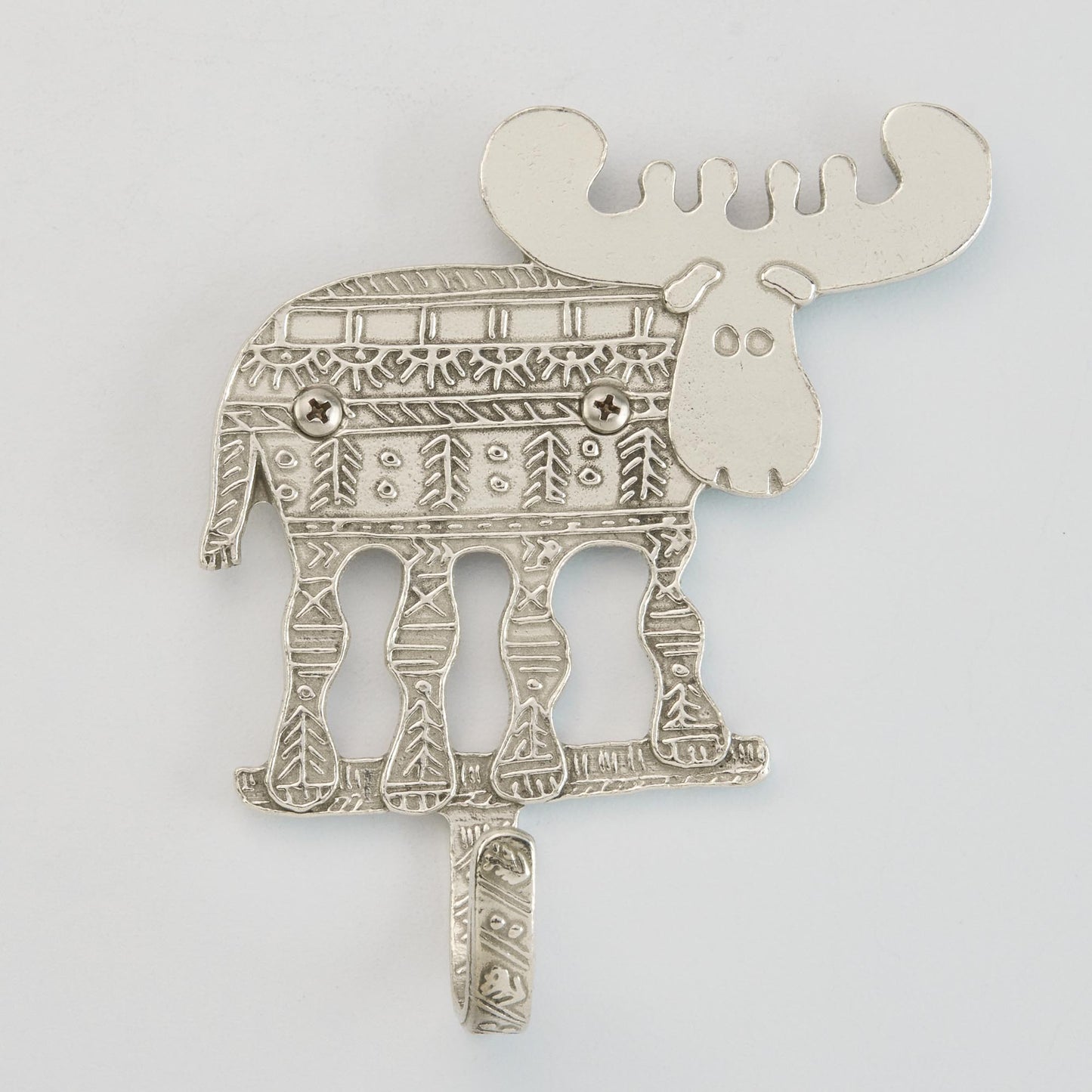 Crosby & Taylor Moose Wall Hook, American Handmade Pewter