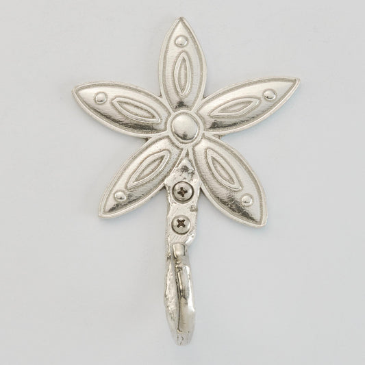 Crosby & Taylor Flower Wall Hook, American Handmade Pewter