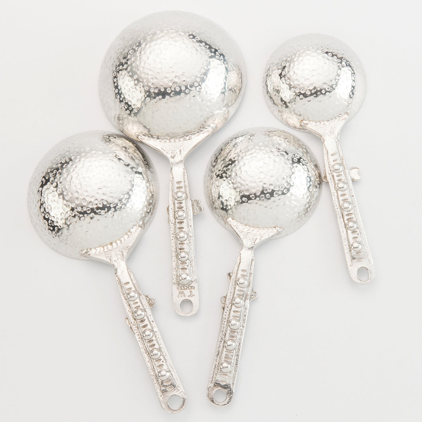 Crosby & Taylor Dragonfly 4-piece Handmade American Pewter Measuring Cup Set