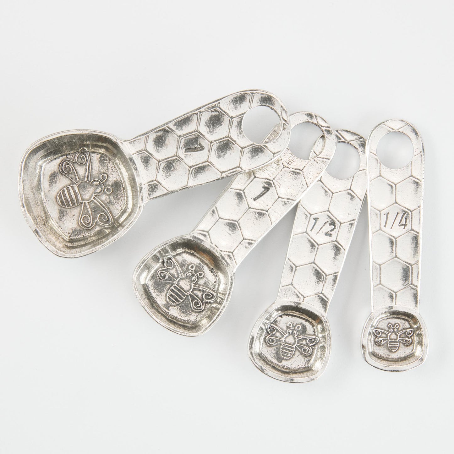 Crosby & Taylor Honey Bee American Handmade Pewter Measuring Spoons