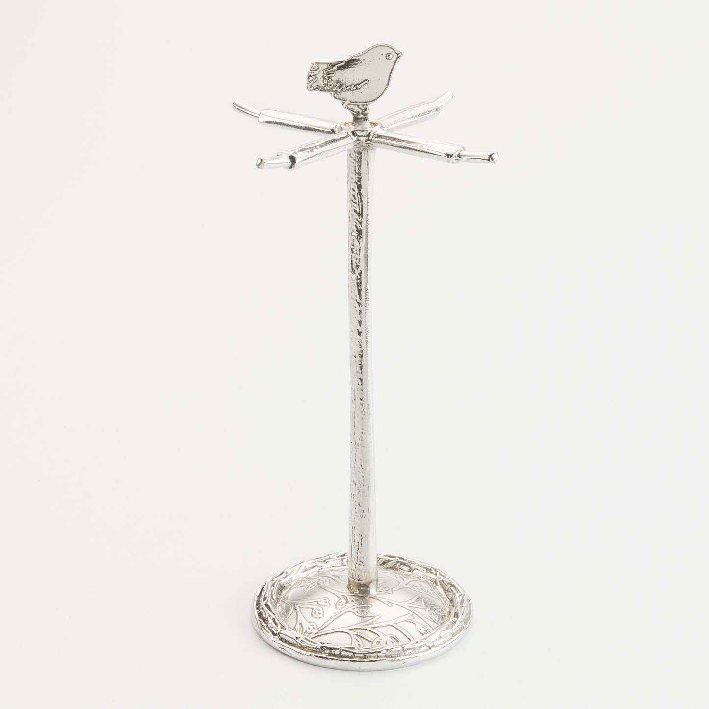 Crosby & Taylor Bird Artisan Pewter Display Stand Post for Measuring Cups
