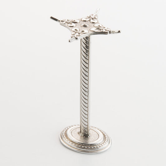 Crosby & Taylor Artisan Pewter Display Stand Post for Measuring Spoons, Fleur de Lys