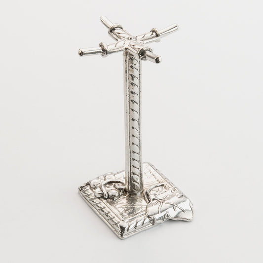 Crosby & Taylor Artisan Pewter Display Stand Post for Measuring Spoons, Vineyard