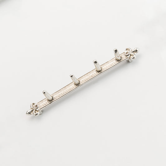 Crosby & Taylor Fleur de Lys Pewter Wall Hanging Strip for Crosby & Taylor Measuring Spoons (Not Cups)