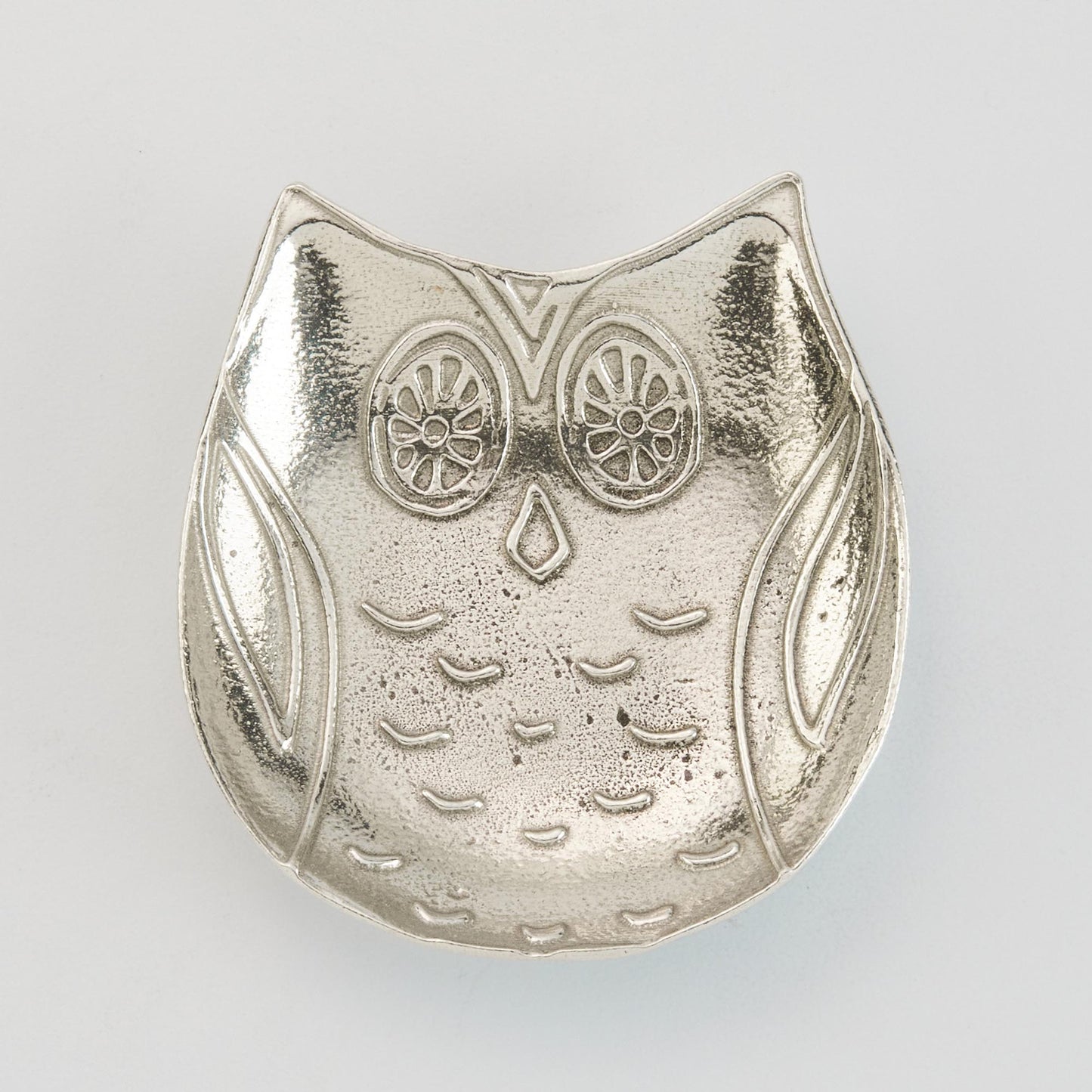 Crosby & Taylor Owl Pewter Teabag Holder Trinket Dish