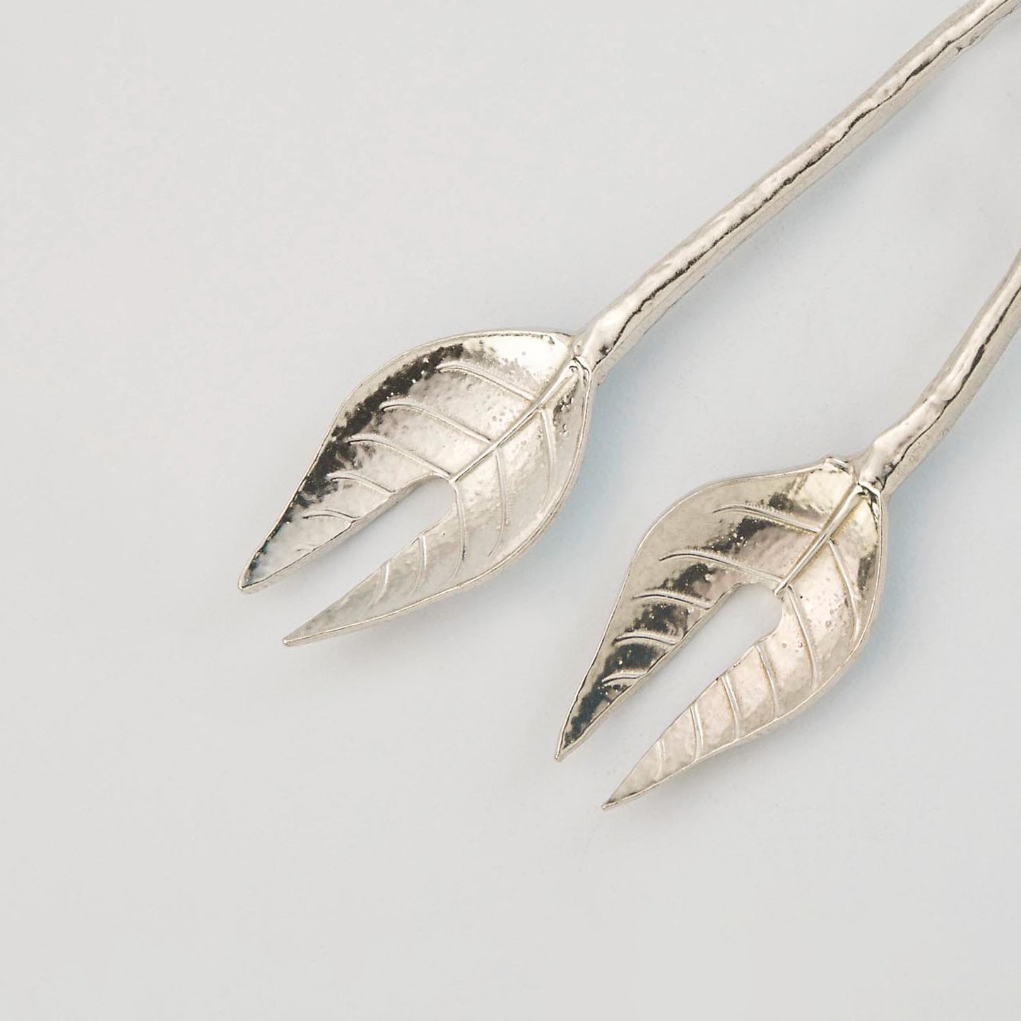 Crosby & Taylor Twig Pewter Condiment Forks, Set of 2