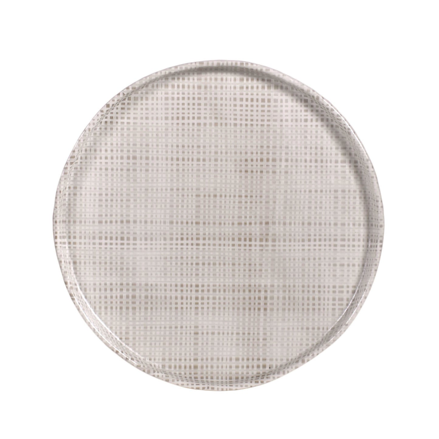 Merritt Designs 8-inch Luxe Linen Melamine Salad Plate, Beige