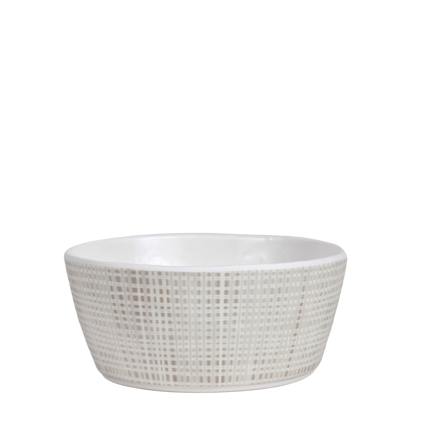 Merritt Luxe Linen 5-1/2" Melamine Single Serving Salad Bowl, Beige