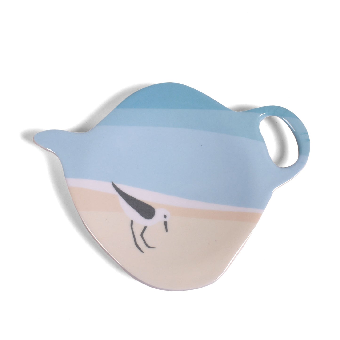 Merritt Designs Sandpipers by Kate Nelligan Tea Bag Holder, Set of 4