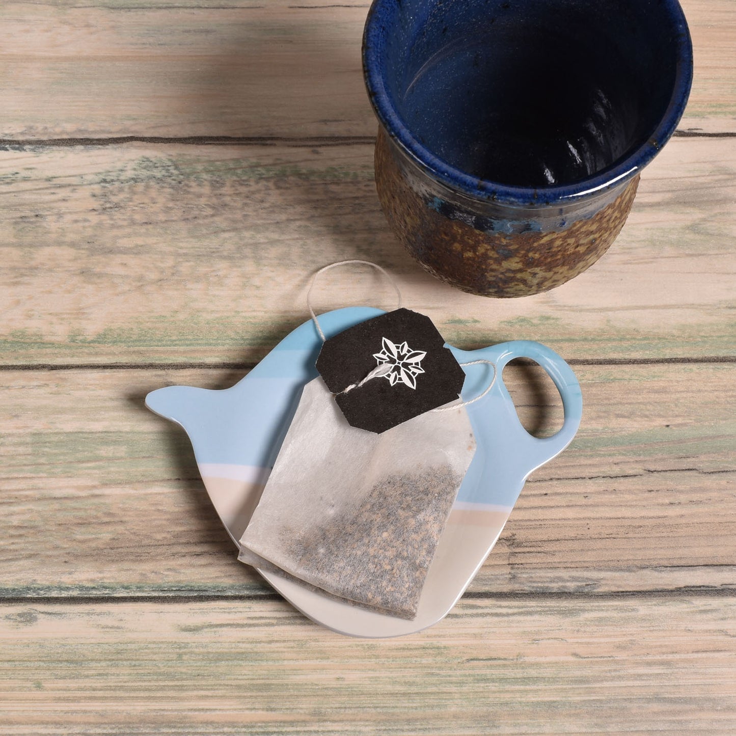 Merritt Designs Sandpipers by Kate Nelligan Tea Bag Holder, Set of 4