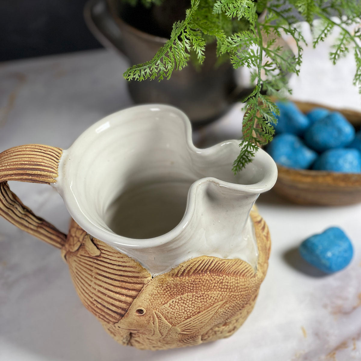 Charlestowne Porcelaine Sea Creatures Small Pitcher, Each One Unique