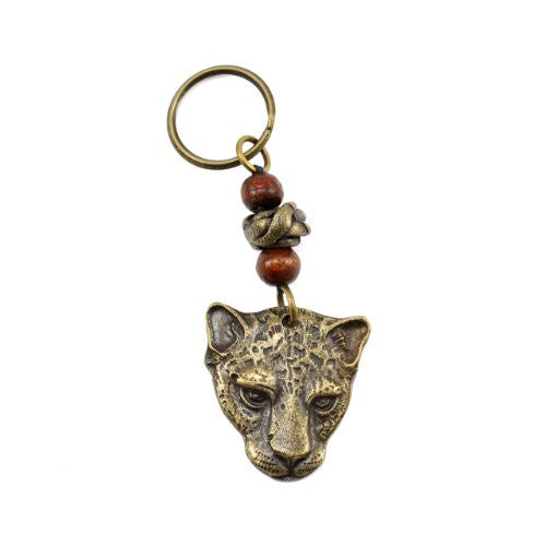 South African Cheetah Handmade Brass Key Ring - The Barrington Garage