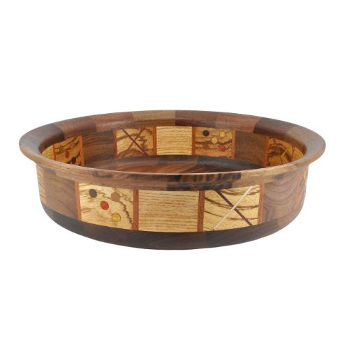 Allen Davis 14-inch Low Profile Turned Wood Bowl #0215 - The Barrington Garage