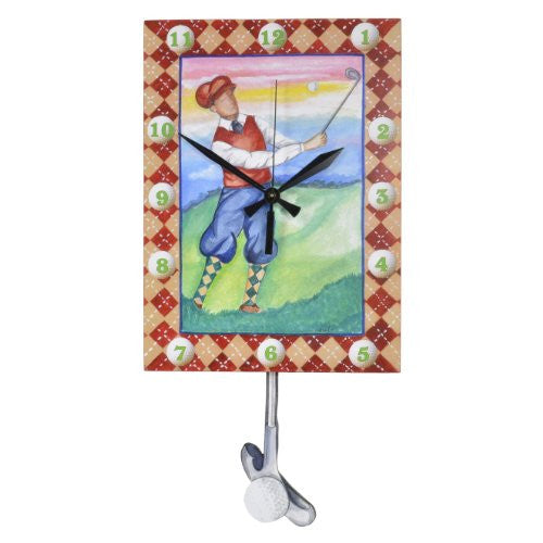 Laughing Moon Golf Links Wall Clock - The Barrington Garage