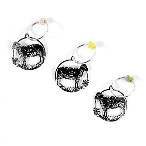 The Elegant Knitter Sheep Knitting Needle Charms, Set of 3 - The Barrington Garage