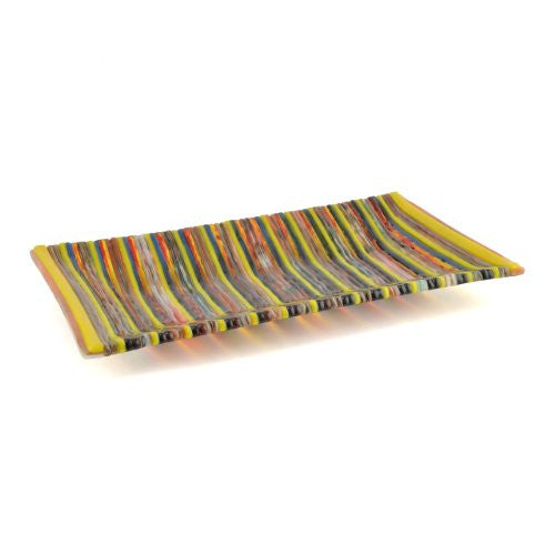 Fusions of Glass Britney 9.5-inch Rectangular Tray - The Barrington Garage
