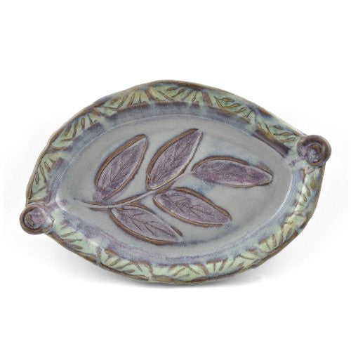 Terry Acker Pottery Leaf Shallow Baking Dish - The Barrington Garage