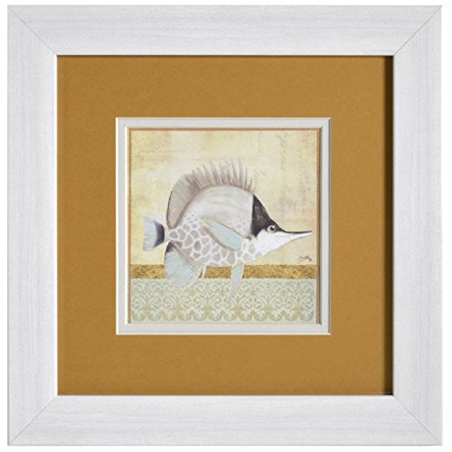 Propac Images Vintage Fish IV Framed Print, 12 x 12 - The Barrington Garage