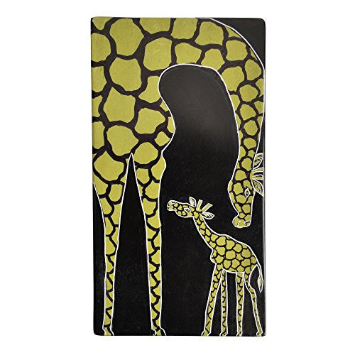 Kenyan Soapstone Hand Painted Mother and Baby Giraffe Box - The Barrington Garage