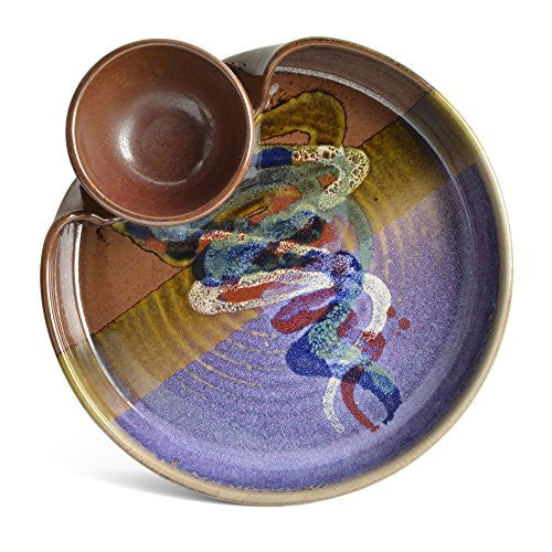 Larrabee Ceramics Chip and Dip Platter - The Barrington Garage