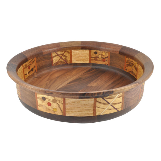Allen Davis 14-inch Low Profile Turned Wood Bowl #0215 - The Barrington Garage