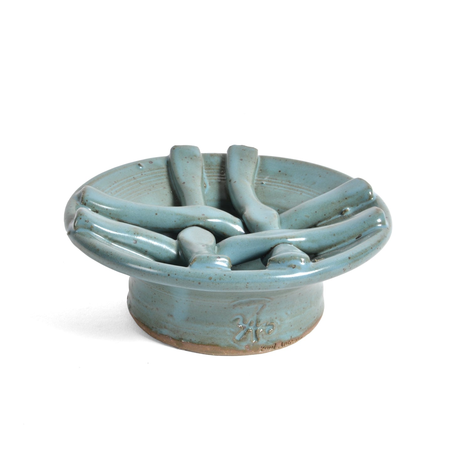 Anthony Stoneware Hashtag Soap Dish, Handmade American Pottery