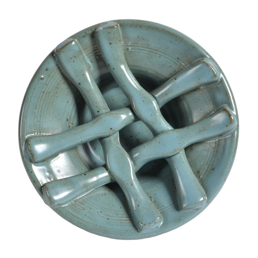 Anthony Stoneware Basketweave Soap Dish, Handmade American Pottery