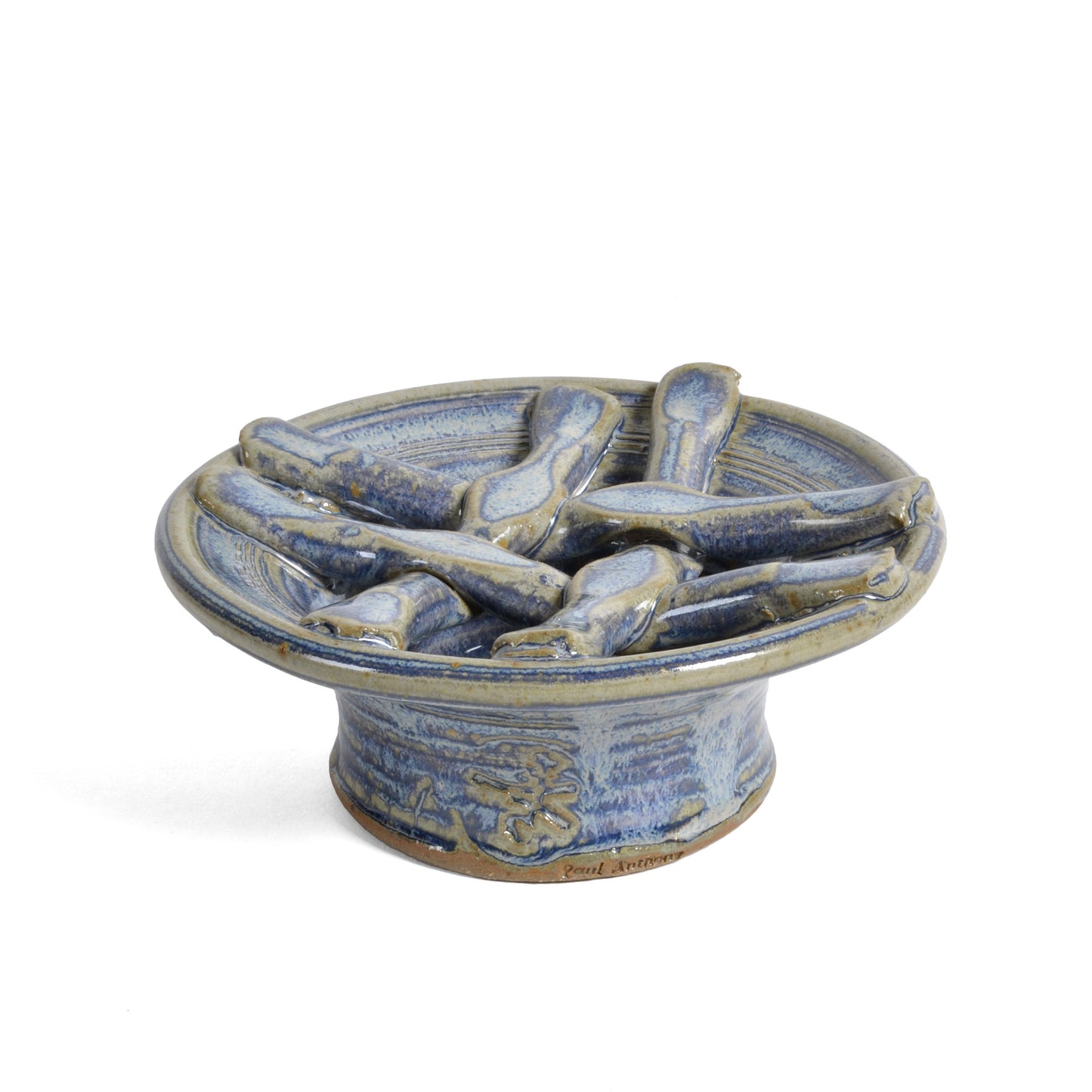 Anthony Stoneware Hashtag Soap Dish, Handmade American Pottery