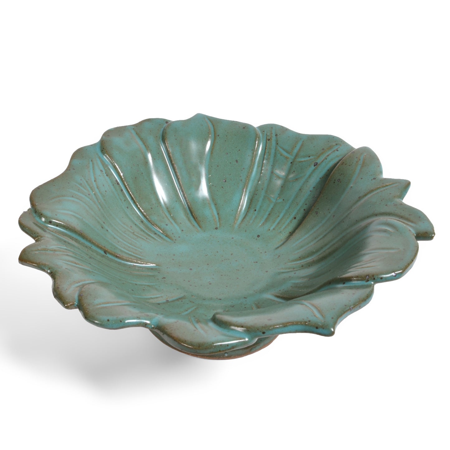 Anthony Stoneware Petals 8-inch Footed Bowl