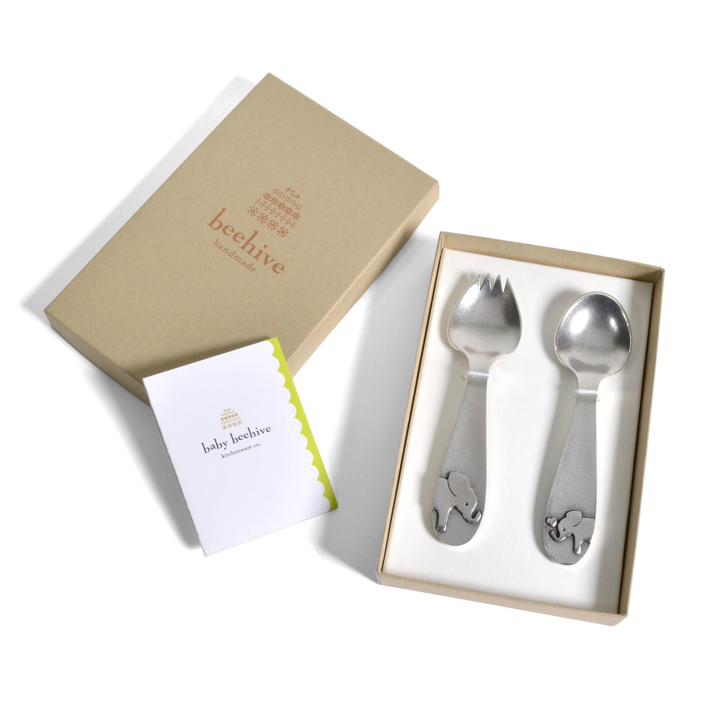 Beehive Handmade Elephant Baby Spoon Set - The Barrington Garage