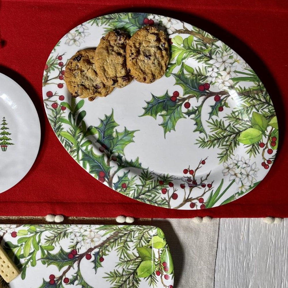 Bamboo Table Balsam & Berries Oval Platter