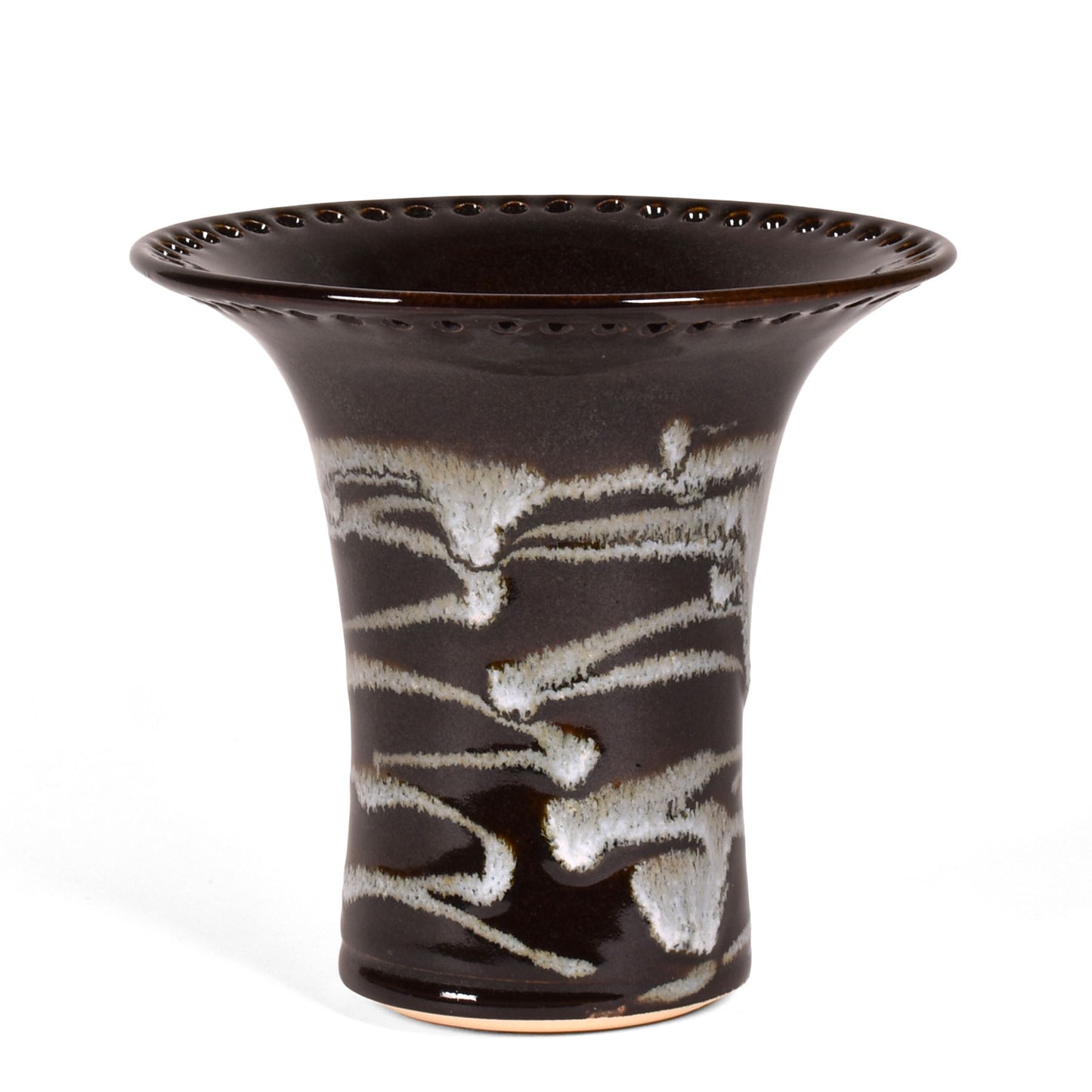 Barb Lund Pottery Earring Holder, Black/White