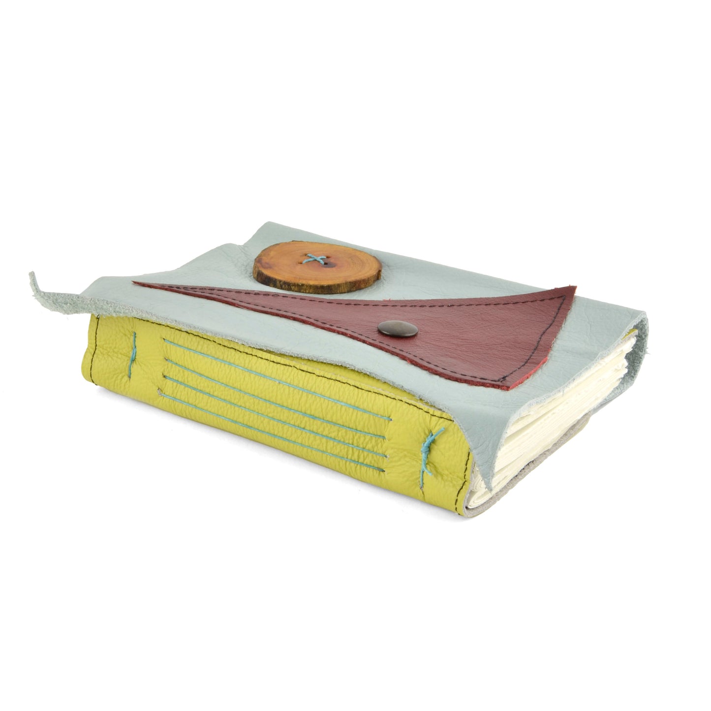 Conduit Press Handbound Reclaimed Leather Journal, Each One Unique