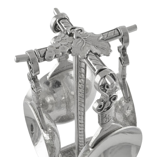 Crosby and Taylor Vineyard Pewter Measuring Cups with Display Post - The Barrington Garage