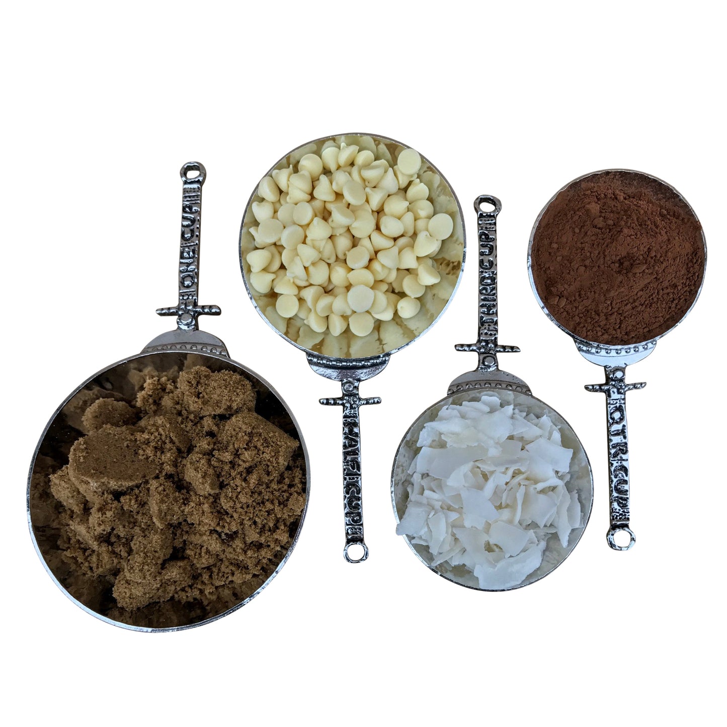 Crosby & Taylor Celtic 4-piece Pewter Measuring Cup Set, Handmade in the USA