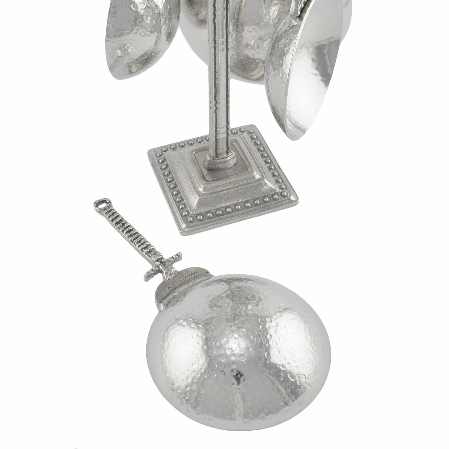 Crosby and Taylor Celtic Pewter Measuring Cups with Display Post - The Barrington Garage