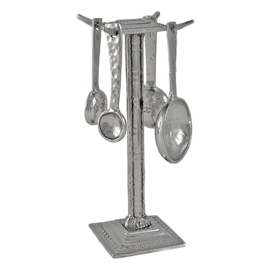 Crosby and Taylor Roman Pewter Measuring Spoons with Display Post - The Barrington Garage