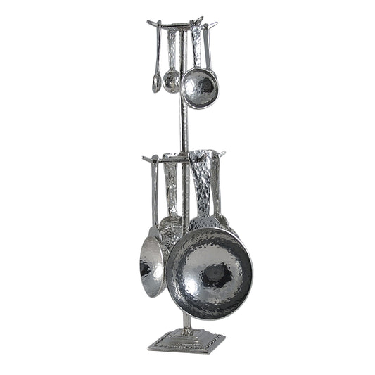 Crosby and Taylor Roman Pewter Measuring Cups and Spoons Super Post Set - The Barrington Garage