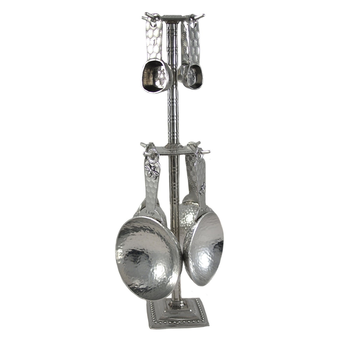 Crosby and Taylor Honey Bee Pewter Measuring Cups and Spoons Super Post Set - The Barrington Garage