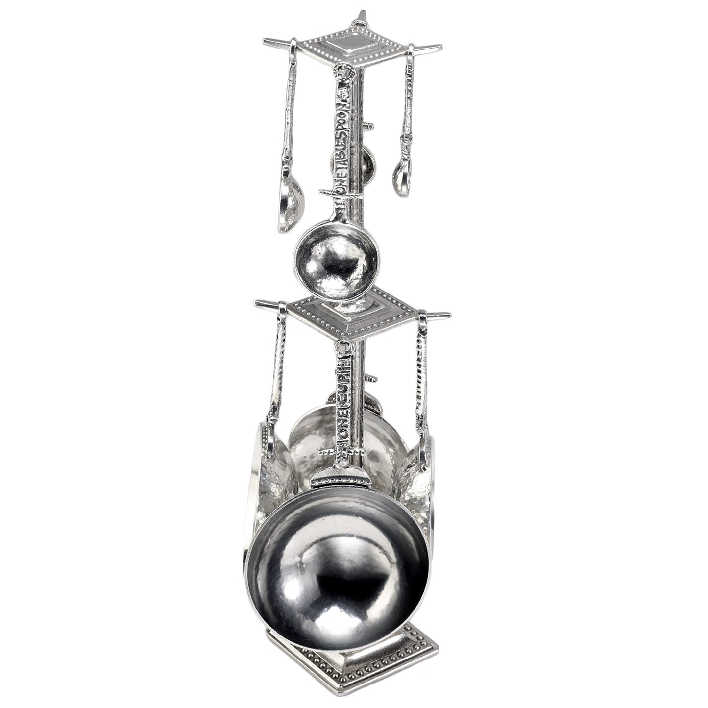 Crosby and Taylor Celtic Pewter Measuring Cups and Spoons Super Post Set - The Barrington Garage